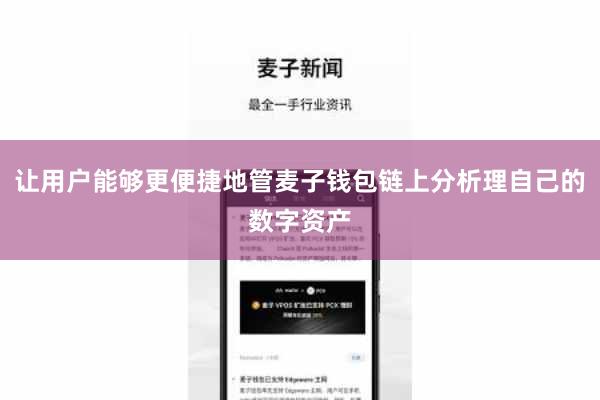 让用户能够更便捷地管麦子钱包链上分析理自己的数字资产