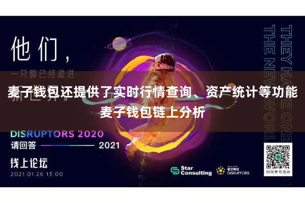 麦子钱包还提供了实时行情查询、资产统计等功能麦子钱包链上分析