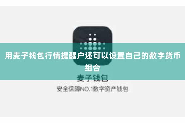 用麦子钱包行情提醒户还可以设置自己的数字货币组合